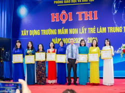 Hình ảnh HỘI THI XÂY DỰNG TRƯỜNG MẦM NON LẤY TRẺ LÀM TRUNG TÂM  NĂM HỌC 2023- 2024