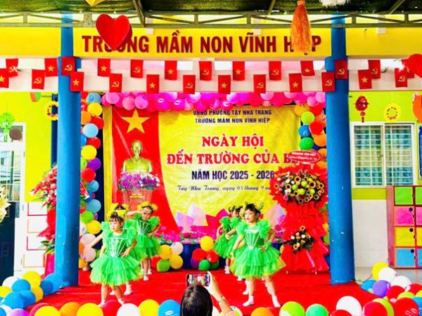 TRƯỜNG MẦM NON VĨNH HIỆP  TỔ CHỨC “NGÀY HỘI ĐẾN TRƯỜNG” CỦA BÉ NHÂN NGÀY KHAI GIẢNG ĐẦU NĂM HỌC 2025-2026
