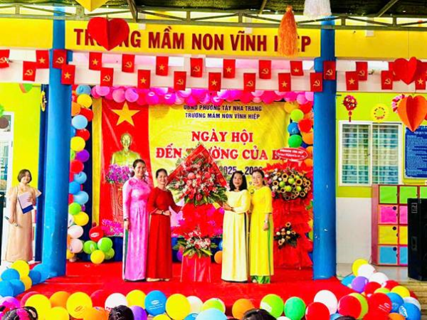 TRƯỜNG MẦM NON VĨNH HIỆP  TỔ CHỨC “NGÀY HỘI ĐẾN TRƯỜNG” CỦA BÉ NHÂN NGÀY KHAI GIẢNG ĐẦU NĂM HỌC 2025-2026