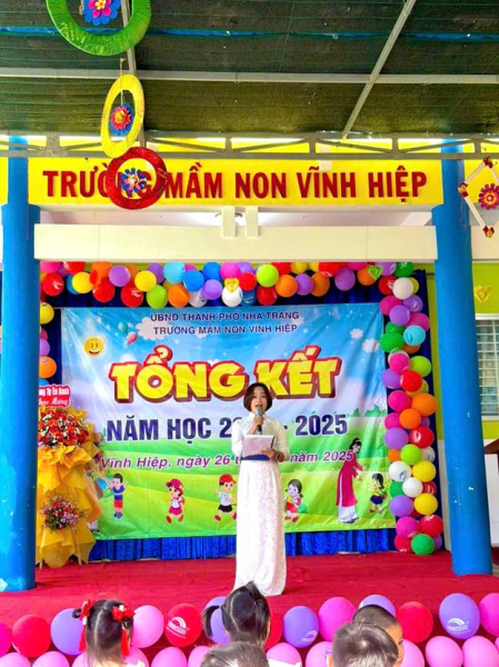 TRƯỜNG MẦM NON VĨNH HIỆP TỔ CHỨC LỄ TỔNG KẾT NĂM HỌC 2024-2025