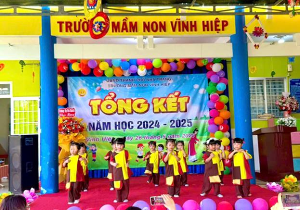 TRƯỜNG MẦM NON VĨNH HIỆP TỔ CHỨC LỄ TỔNG KẾT NĂM HỌC 2024-2025