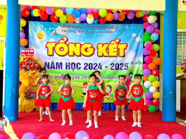 TRƯỜNG MẦM NON VĨNH HIỆP TỔ CHỨC LỄ TỔNG KẾT NĂM HỌC 2024-2025