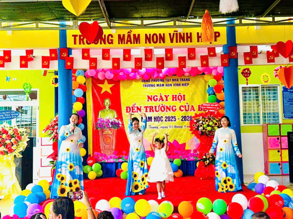 TRƯỜNG MẦM NON VĨNH HIỆP TỔ CHỨC “NGÀY HỘI ĐẾN TRƯỜNG” CỦA BÉ NHÂN NGÀY KHAI GIẢNG ĐẦU NĂM HỌC 2025-2026