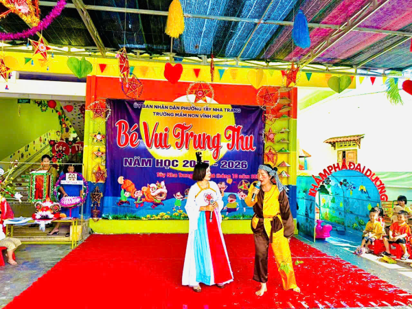 TRƯỜNG MẦM NON VĨNH HIỆP TỔ CHỨC VUI HỘI TRUNG THU