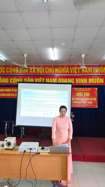 TRƯỜNG MẦM NON VĨNH HIỆP TỔ CHỨC HỘI GIẢNG GIÁO VIÊN DẠY GIỎI CẤP CƠ SỞ NĂM HỌC 2025-2026