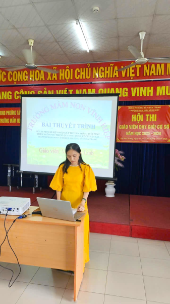TRƯỜNG MẦM NON VĨNH HIỆP TỔ CHỨC HỘI GIẢNG GIÁO VIÊN DẠY GIỎI CẤP CƠ SỞ NĂM HỌC 2025-2026